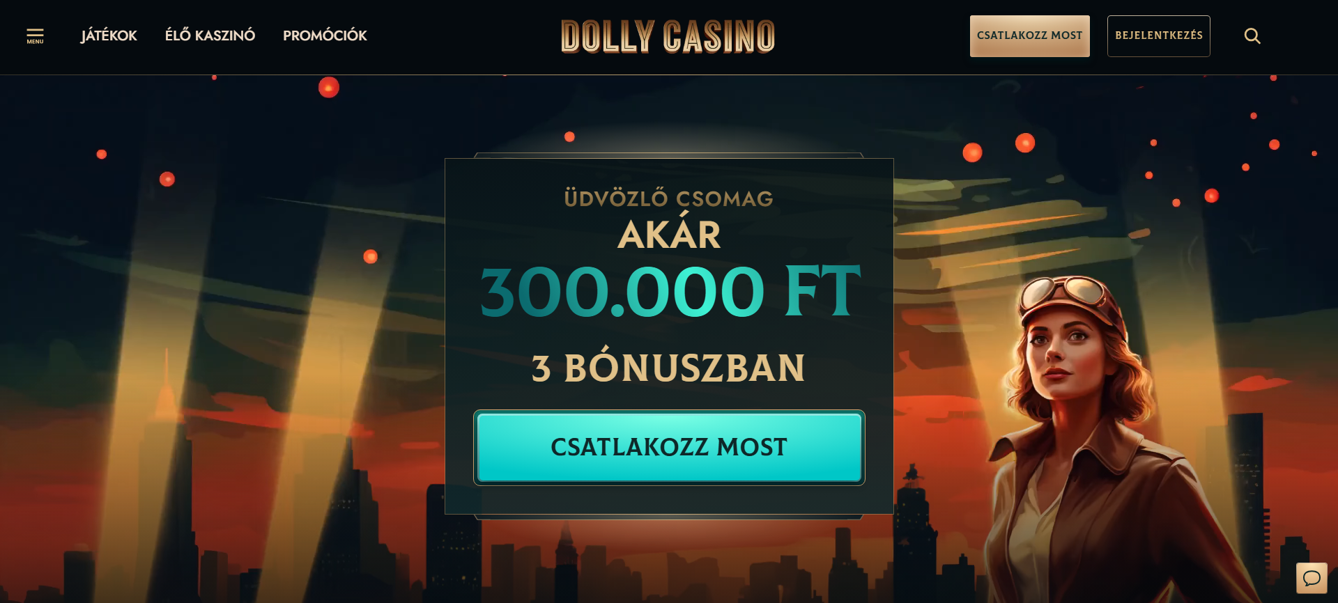 A Dolly Casino hivatalos weboldala